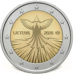 . @0ENVÍO HOY@ LITUANIA 2 EUROS 2026 INDEPENDENCIA ENERGÉTICA de EUROPA 1ª CONMEMORATIVA SC Lietuva