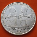 PORTUGAL 1000 ESCUDOS 1997 REYES ALBERTO y CARLOS I BARCO AMELIA KM.965 MONEDA DE PLATA SC-