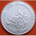 PORTUGAL 1000 ESCUDOS 1998 LIGA DOS COMBATENTES ESPADA y GUIRNALDAS KM.714 MONEDA DE PLATA SC- Silver