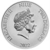 . 1 acoin NIUE 2 DOLARES 2022 EL TIO GILITO SCROOGE McDUCK Serie DISNEY MONEDA DE PLATA capsula ONZA OZ 15.000 uds