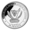 . @LA MÁS RARA@ CONGO 20 FRANCOS 2020 DINOSAURIO TYRANNOSAURUS REX  Prehistoric Life PROOFLIKE 1ª MONEDA DE PLATA ONZA OZ T-REX