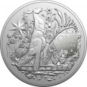 . 1 aaaaacoin AUSTRALIA 1 DOLAR 2021 CANGURO y EMU Serie Coat of Arms 1ª MONEDA DE PLATA OZ ONZA cápsula