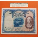 @EMITIDO por EL BANCO REPUBLICANO en 1936@ ESPAÑA 500 PESETAS 1927 REINA ISABEL Sin Serie 1657827 Pick 73C BILLETE MBC-