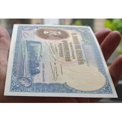 . @ESPECTACULAR y MUY RARO@ ESPAÑA 500 PESETAS 1935 HERNAN CORTES Sin Serie 1385235 Pick 89 BILLETE SIN CIRCULAR SC PLANCHA