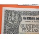 ESPAÑA 500 PESETAS 1940 ENTIERRO del CONDE ORGAZ Sin Serie 0195571 Pick 124 @RARO BILLETE@ Spain