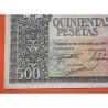 ESPAÑA 500 PESETAS 1940 ENTIERRO del CONDE ORGAZ Sin Serie 0195571 Pick 124 @RARO BILLETE@ Spain
