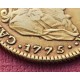 . @RARA@ ESPAÑA Rey CARLOS III 2 ESCUDOS 1775 M. PJ. Ceca de MADRID KM.417.1 MONEDA DE ORO Spain gold coin