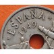 @FLECHAS INVERTIDAS@ ESPAÑA 50 CENTIMOS 1949 * 19 51 FRANCO ESTADO ESPAÑOL FRANCO MONEDA DE NICKEL MBC @RARA@ R/4