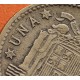 @RARA - Estrella 56 VISIBLE@ ESPAÑA 1 PESETA 1947 * 19 56 FRANCO y AGUILA FRANQUISTA MONEDA DE LATON MBC ESTADO ESPAÑOL R/3