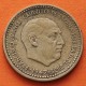 @RARA - Estrella 56 VISIBLE@ ESPAÑA 1 PESETA 1947 * 19 56 FRANCO y AGUILA FRANQUISTA MONEDA DE LATON MBC ESTADO ESPAÑOL R/3