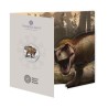 . 1 aacoin @25/ENE Envío@ INGLATERRA 50 PENIQUES 2024 Dinosaurio TYRANNOSAURUS a COLORES King Charles III 1ª MONEDA NICKEL SET