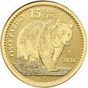. 1 aaaaaaaacoin @28/ABRIL Envío@ ESPAÑA 15 EURO CENT 2026 OSO PARDO 3,11 gramos ORO PURO 999,9 MONEDA 1/10 ONZA FNMT