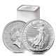 . 1 aaaaaacoin INGLATERRA 2 LIBRAS 2021 BRITANNIA MONEDA DE PLATA United Kingdom £2 Pounds silver OZ 1 ONZA