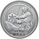 . @24 ABRIL Envío@ NIUE 2 DOLARES 2026 DARTH VADER y ESPADA LASER STAR WARS MONEDA DE PLATA OZ 1 ONZA