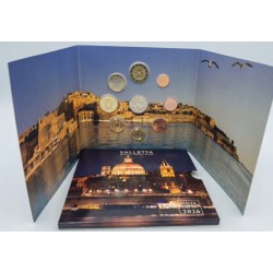 . @24/ABRIL Envío - INCLUYE 2 EUROS 2026 VALLETTA@ MALTA CARTERA OFICIAL EUROS 2026 SC 1 Centimo a 2 EUROS