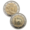 . @24/ABRIL Envío@ MALTA 2 EUROS 2026 GALGO FARAÓN + CIUDADELA de VALLETTA **NO ESTUCHE** 2 MONEDAS CONMEMORATIVAS
