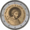 . @24/ABRIL Envío@ ITALIA 2 EUROS 2026 SAN FRANCISCO DE ASIS 800 Años de su muerte 2ª MONEDA CONMEMORATIVA SC Italy