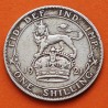 INGLATERRA 1 SHILLING 1921 LEON & KING GEORGE V KM.816.A MONEDA DE PLATA BAJA MBC- Great Britain silver R/3