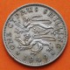 CHIPRE 1 SHILLING 1949 LEONES HERÁLDICOS y REY JORGE VI KM.31 MONEDA DE NICKEL MBC+ Cyprus Zypern