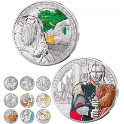 . @27/ABRIL Envío - BAJO PEDIDO@ FRANCIA 10 EUROS 2026 x11 monedas + 50 EUROS 2026 x2 monedas EL SEÑOR DE LOS ANILLOS PLATA