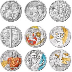 . @27/ABRIL Envío - BAJO PEDIDO@ 9 monedas x FRANCIA 10 EUROS 2026 EL SEÑOR DE LOS ANILLOS PLATA COLORES BLISTER