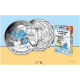 20 monedas LOS PITUFOS x FRANCIA 10 EUROS 2020 Serie 1ª + 2ª PLATA SC ESTUCHE tipo LIBRO LES SCHTROUMPFS