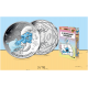 20 monedas LOS PITUFOS x FRANCIA 10 EUROS 2020 Serie 1ª + 2ª PLATA SC ESTUCHE tipo LIBRO LES SCHTROUMPFS
