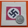 ALEMANIA 1 REICHSPFENNIG 1944 B AGUILA SOBRE ESVASTICA NAZI III REICH KM.97 MONEDA DE ZINC MBC++ Germany III REICH
