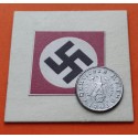 ALEMANIA 5 REICHSPFENNIG 1942 A AGUILA SOBRE ESVASTICA NAZI KM.100 MONEDA DE ZINC EBC- Germany III Reich WWII