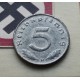 @ESCASA@ ALEMANIA 5 REICHSPFENNIG 1942 D AGUILA SOBRE ESVASTICA NAZI KM.100 MONEDA DE ZINC MBC+ Germany III Reich WWII