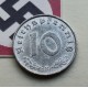 ALEMANIA 10 REICHSPFENNIG 1940 B AGUILA SOBRE ESVASTICA NAZI KM.101 MONEDA DE ZINC EBC Germany III Reich WWII R/1