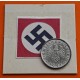 ALEMANIA 10 REICHSPFENNIG 1941 B AGUILA SOBRE ESVASTICA NAZI KM.101 MONEDA DE ZINC Germany III Reich WWII coin