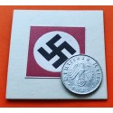@ESCASA@ ALEMANIA 10 REICHSPFENNIG 1942 B AGUILA SOBRE ESVASTICA NAZI KM.101 MONEDA DE ZINC Germany III Reich WWII coin