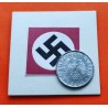 ALEMANIA 10 REICHSPFENNIG 1944 B AGUILA SOBRE ESVASTICA NAZI KM.101 MONEDA DE ZINC MBC+ Germany III Reich WWII coin