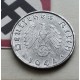 ALEMANIA 10 REICHSPFENNIG 1944 B AGUILA SOBRE ESVASTICA NAZI KM.101 MONEDA DE ZINC MBC+ Germany III Reich WWII coin