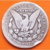 @ESCASO@ ESTADOS UNIDOS 1 DOLAR 1902 MORGAN KM.110 MONEDA DE PLATA MUY CIRCULADA USA $1 Dollar silver R/1