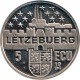 LUXEMBURGO 5 ECU 1993 GRAN DUQUE ESCUDO CIUDAD KM.X.35 MONEDA DE NICKEL SC Luxembourg