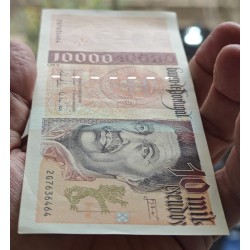. @PVP NUEVO 270€ - RARO@ PORTUGAL 10000 ESCUDOS 1996 INFANTE D. HENRIQUE y CARABELA PORTUGUESA Pick 191 BILLETE MBC+ Portuguese