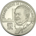 LUXEMBURGO 5 ECU 1993 JOSEPH BECH Gran Duque KM.X.35 MONEDA DE NICKEL SC Luxembourg