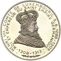 LUXEMBURGO 5 ECU 1993 REY HENRY VII y PARLAMENTO KM.X.28 MONEDA DE NIKEL SC Luxembourg