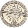 GIBRALTAR 2,8 ECUS 1993 ARIANE - PROGRAMA AERO ESPACIAL KM.630 MONEDA DE NICKEL SC
