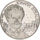 AUSTRIA 5 ECU 1995 MÚSICO JOHANN STRAUSS y CIUDAD KM.X.22 MONEDA DE NICKEL PROOFLIKE + CERTIFICADO