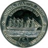INGLATERRA 5 ECU 1995 BRITANNIA y BARCO SS GREAT BRITAIN MONEDA DE NICKEL SC 38 mm