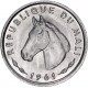 MALI 10 FRANCOS 1961 CABALLO DE PURA RAZA KM.3 MONEDA DE ALUMINIO SC Africa UNC 10 Francs Maliens