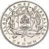 GIBRALTAR 1 CORONA 1995 ISLAND GAMES - SALTO DE ALTURA KM.331 MONEDA DE NICKEL SC 1 Crown QUEEN ELIZABETH II