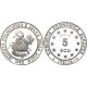 ITALIA 5 ECU 1993 SECUESTRO DE EUROPA - DAMA y TORO KM.X.21 MONEDA DE PLATA PROOF ESTUCHE y CERTIFICADO