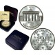 FRANCIA 100 FRANCOS 1993 LA PUERTA DE BRANDEBURGO en BERLÍN KM.1032 MONEDA DE PLATA PROOF CÁPSULA/CERT.France 15 Ecus