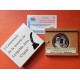 ESPAÑA 2000 PESETAS 2001 LEOPOLDO ALAS CLARIN MONEDA DE PLATA PROOF ESTUCHE y CERTIFICADO DE LA FNMT