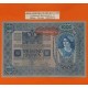 AUSTRIA 1000 KRONEN 1902 DAMA y AGUILA con SELLO ROJO HORIZONTAL (DEUTSCHOSTERREICH) Pick 60 BILLETE MBC++ Austro-Hungría