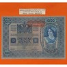 AUSTRIA 1000 KRONEN 1902 DAMA y AGUILA con SELLO ROJO HORIZONTAL (DEUTSCHOSTERREICH) Pick 60 BILLETE MBC++ Austro-Hungría